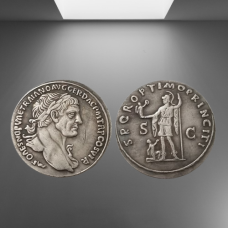 Сувенір монета Сестерцій імператора Траяна 103-111 рр. н.е. 3,5 см