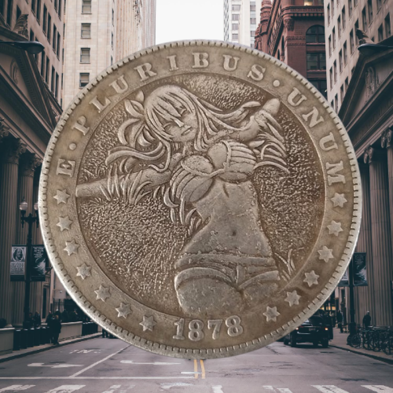 Сувенір монета долар США 1878г “На траві“ НЮ