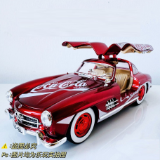 Класична модель металева “Mercedes 300SL 1956“ 1/24. червоний Кока Кола
