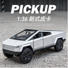 Модель металева пікапа Tesla Cybertruck 1:24 ( зі звуковими та світловими ефектами)