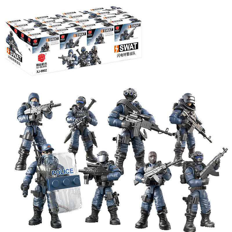 Конструктор Qunxing Toys, 1:36 Фігурки солдатиків SWAT, в асортименті