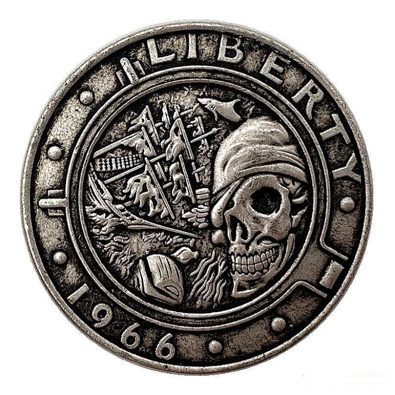 Сувенір монета 1 долар США 1966 р. “Ілюмінатор“. Hobo Coin American Morgan
