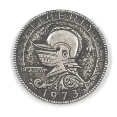 Сувенір монета долар СШАгоднід 1973 р. “рицарський шолом“. Hobo Coin American Morgan