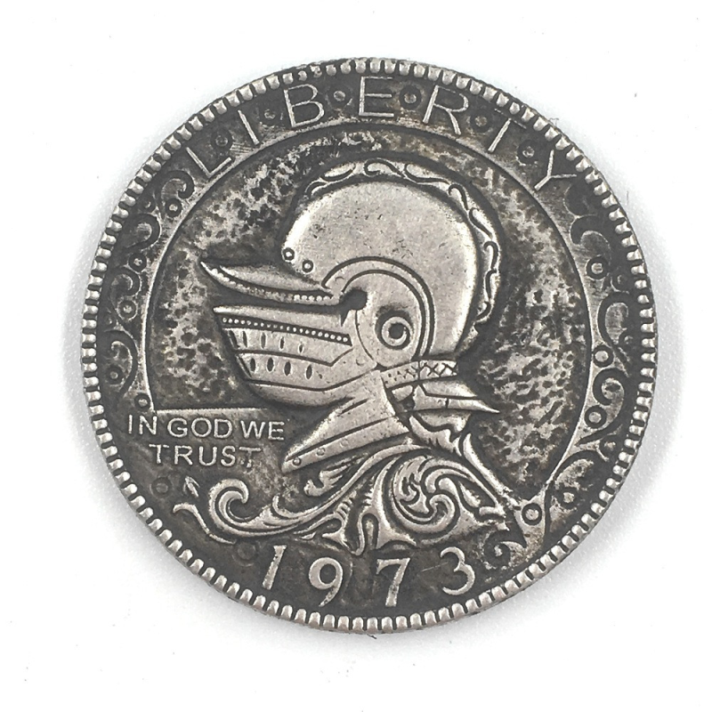 Сувенір монета долар СШАгоднід 1973 р. “рицарський шолом“. Hobo Coin American Morgan