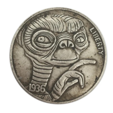 Сувенір монета долар США “Інопланетянин“. Hobo Coin American Morgan