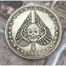 Сувенір монета долар США 1921 “Череп, меч і піки“ Hobo Coin American