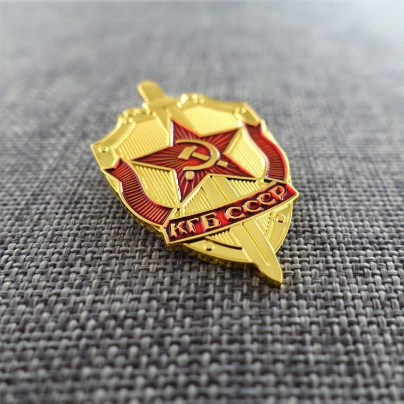 Сувенір значок СРСР «КГБ», 5×3 см