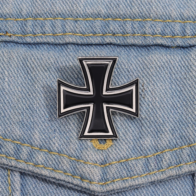 Сувенір значок Німецький залізний хрест, шпилька (3х3см) Німеччина. Брошка в стилі мілітарі