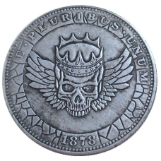 Сувенір монета долар США 1878 “ Череп у короні“ Hobo Coin American