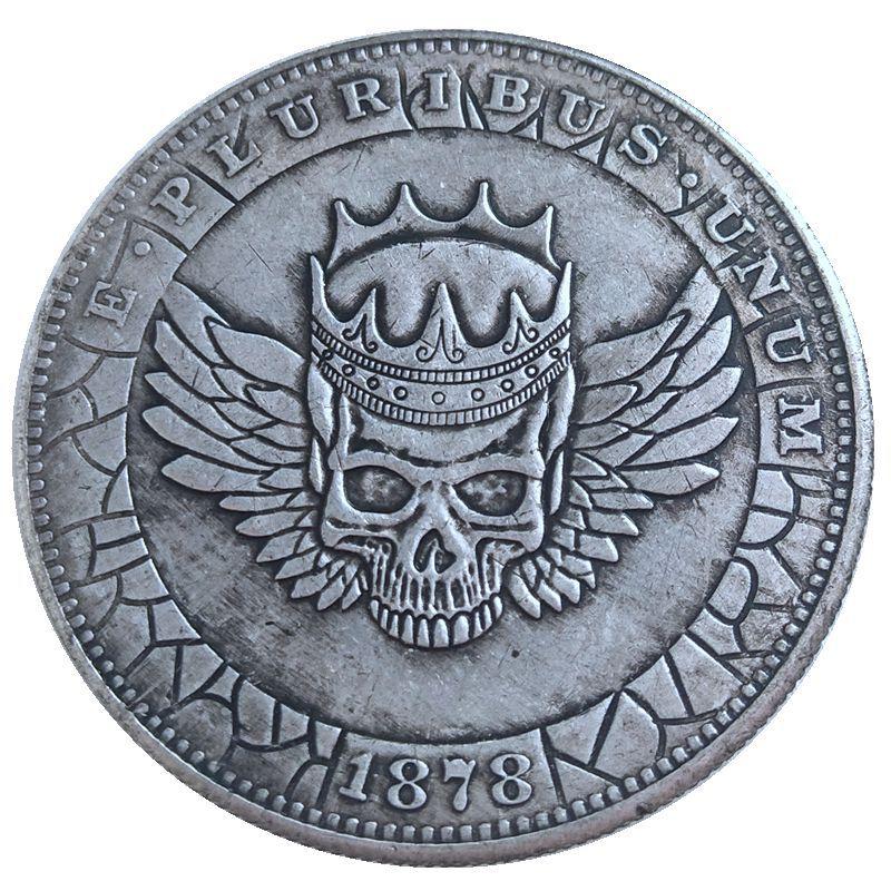 Сувенір монета долар США 1878 “ Череп у короні“ Hobo Coin American