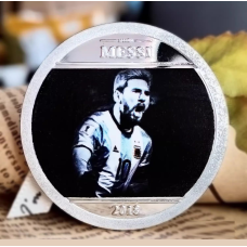 Сувенірна монета Леонель Мессі “Lionel Messi“ 2018г (No10) сльвер