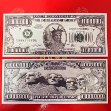 Сувенірна банкнота 1 мільйон доларів США 2001 Свобода (водні знаки)