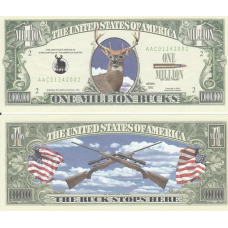 Сувенірна банкнота 1 мільйон доларів США 2002 “Сезон полювання“