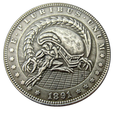 Сувенір монета долар США 1891 “Чучний“.Hobo Coin American Morgan