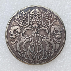 Сувенір монета 1 долар США Хобо готика “Маска та два черпав“. Hobo Coin American