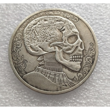 Сувенір монета долар США “Череп у візерунках“ Hobo Coin American