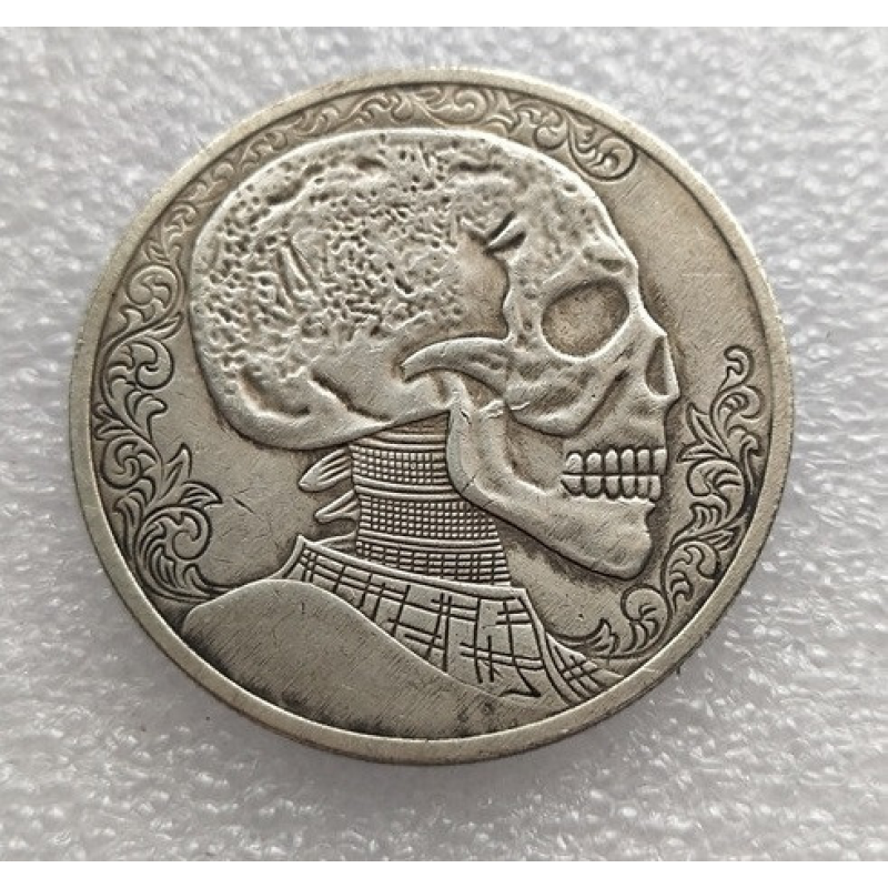 Сувенір монета долар США “Череп у візерунках“ Hobo Coin American