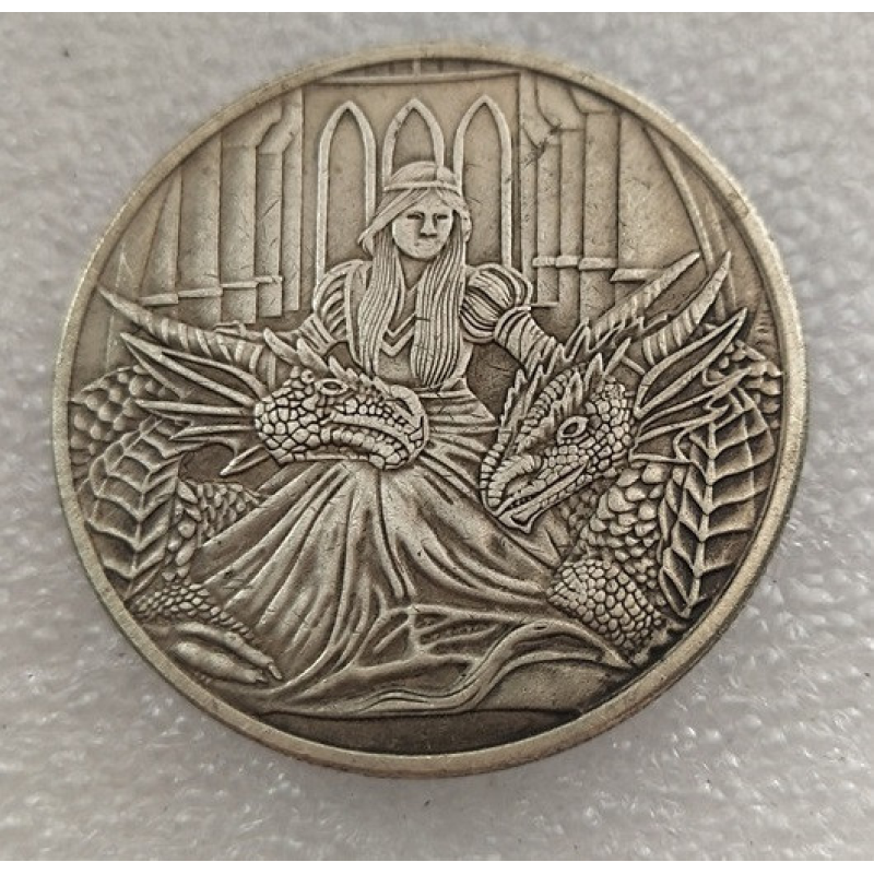 Сувенір монета долар “Неястова відданість“ дракони Енн Стоукс. Hobo Coin American Morgan