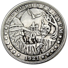 Сувенір монета долар США 1921 “Чарівник“ Hobo Coin American