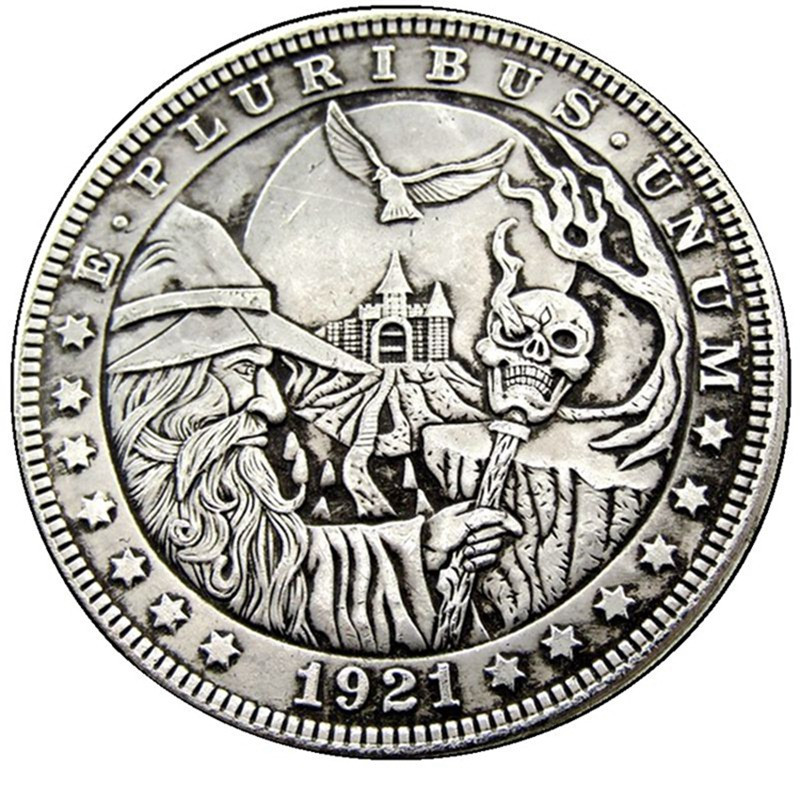 Сувенір монета долар США 1921 “Чарівник“ Hobo Coin American