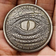 Сувенір монета долар “Глас Дракона“. Hobo Coin American Morgan