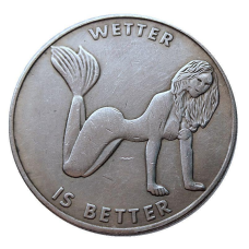 Сувенір монета долар США русалока “Вода краще“.Hobo Coin American Morgan