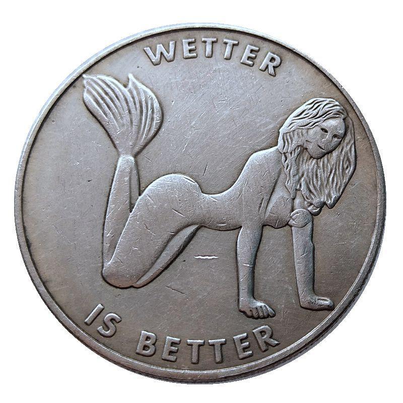 Сувенір монета долар США русалока “Вода краще“.Hobo Coin American Morgan