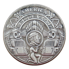 Сувенір монета долар США «Поїзда». Hobo Coin