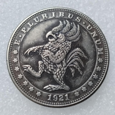 Сувенір монета долар США 1921 “Дікое істота птах“.Hobo Coin American Morgan