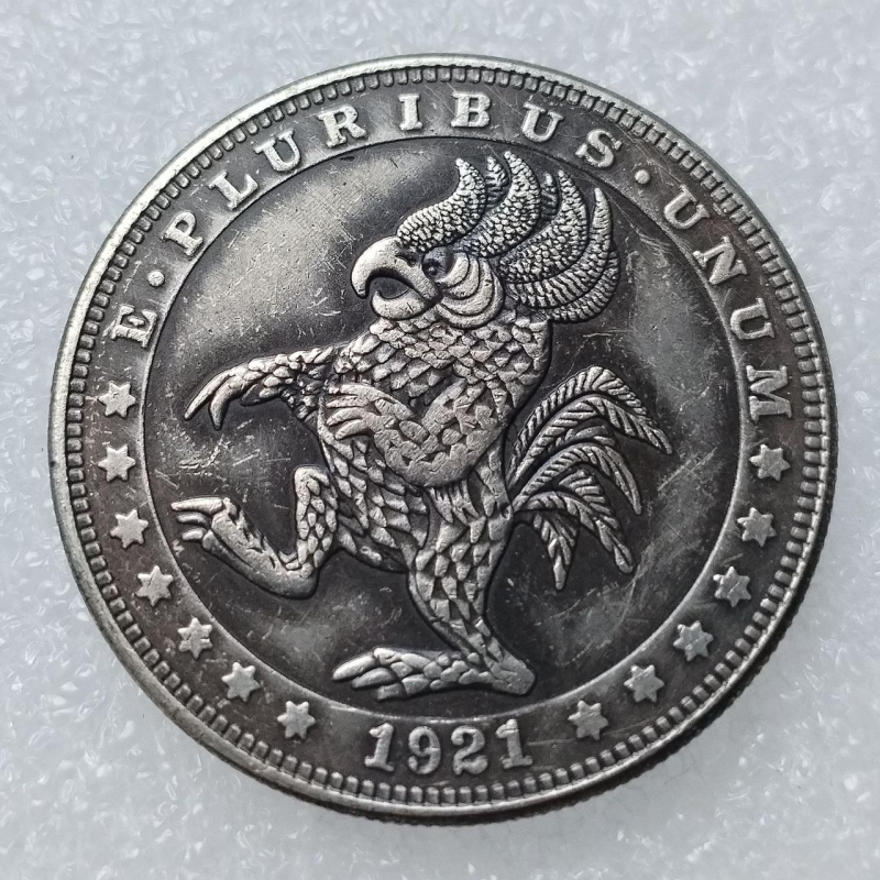 Сувенір монета долар США 1921 “Дікое істота птах“.Hobo Coin American Morgan