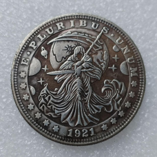Сувенір монета долар США 1921 «Космічний жнець». Hobo Coin American Morgan Forever Yours