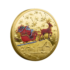 Монета сувенір Merry Christmas голд “Щасливого Різдва!“ подарунок на Новий Рік