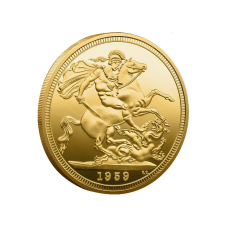 Сувенір монета Соверна 1959 року голд. Британська королева Єлизавети II