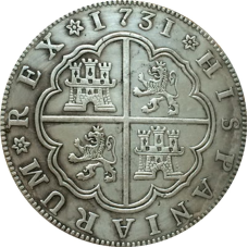 Сувенір монета 8 реалів 1731 року (Іспанія, Філіп V)