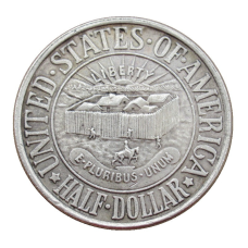 Сувенір монета 1/2 долара (50 міліграмів) 1936 рік США. 300-літ округу Йорк, штат Мен