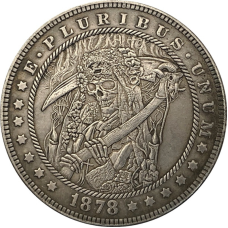 Сувенір монета долар США 1878 “Смерти з косою“ Hobo Coin American