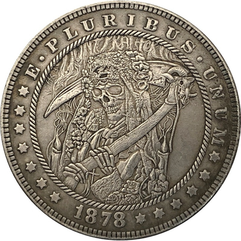 Сувенір монета долар США 1878 “Смерти з косою“ Hobo Coin American