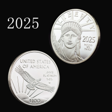Сувенір монета 100 доларів «Американський Платиновий Орел» 2025г. новороб