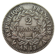 Сувенір монета 2гладона 1804-1805г (“AN 13“-А) 13-й рік Французького республікського календаря