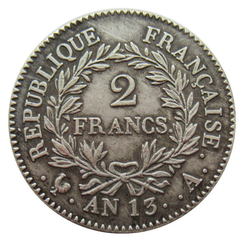 Сувенір монета 2гладона 1804-1805г (“AN 13“-А) 13-й рік Французького республікського календаря