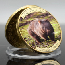 Сувенір монета “Вомбат (Wombat)“ із серії «Редким тваринам Австралії.»