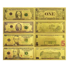 Золота колекційна банкнота 1 долара США. (14.5*6,5см золота фольга)