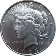 Сувенір монета 1 долар США 1926-D. Мирний долар