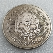 Сувенір монета 1 долар.“ Череп“ — “У смерті — остання істина“. Hobo Coin American