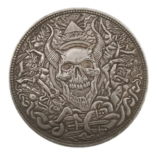 Сувенір монета долар США «Devil Demon Skull». Hobo Coin American Morgan Forever Yours