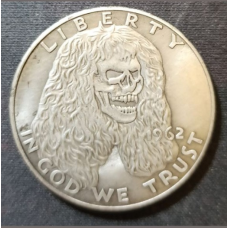 Сувенір монета долар США “Череп із зачіскою *3“. Hobo Coin Morgan