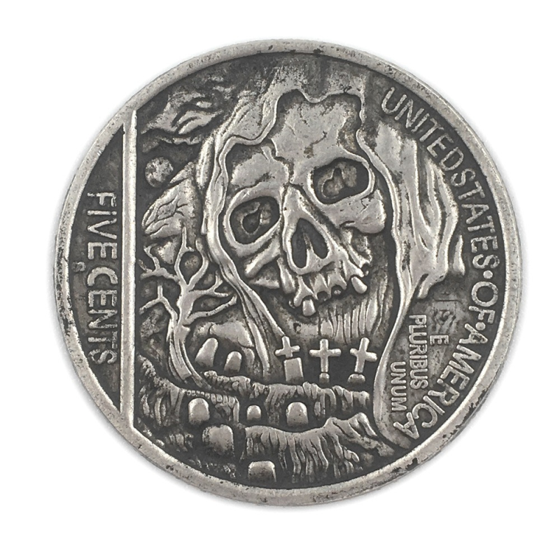Сувенір монета долар США “Смерти на цвинтарі“. Hobo Coin Morgan