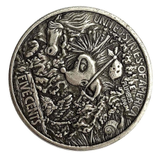 Сувенір монета долар США 1915 “Їжачок у тумані“. Hobo Coin American Morgan