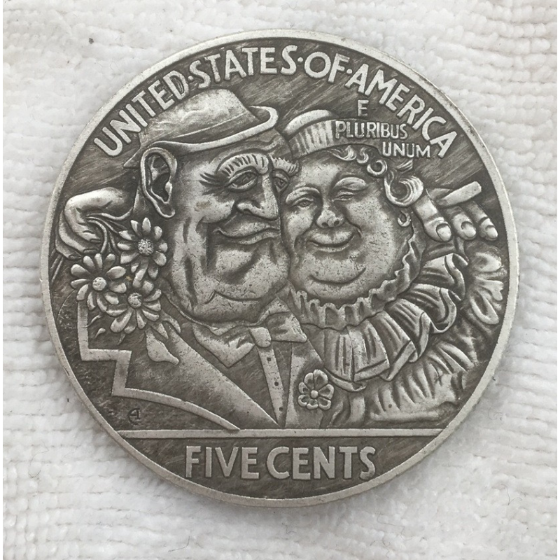 Сувенірна монета 1 Долар США. 1915 “Солодка парочка“. Dollar USA Hobo Coin American
