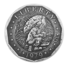Сувенірна монета 1 Долар США.1979 “Людина дощу“. Dollar USA Hobo Coin American